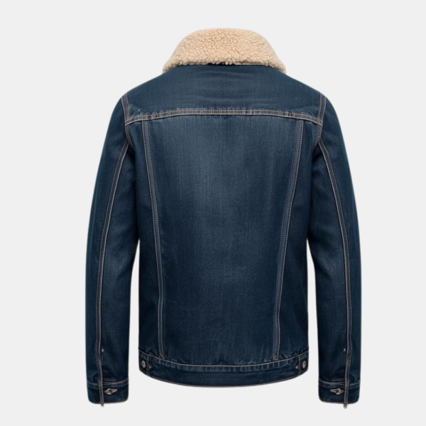 Denim Jacket with Shearling Lining for Men | Warm & Stylish