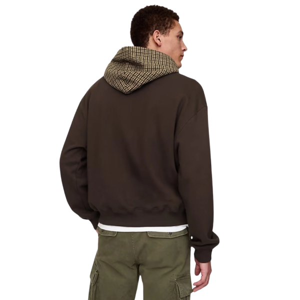 Gap Houndstooth Logo Hoodie Terra Brown