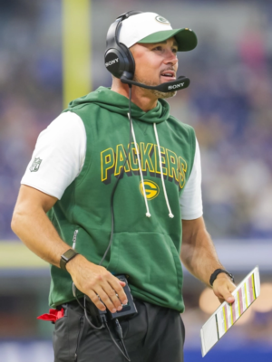 Matt LaFleur Green Bay Packers Sideline Sleeveless Hoodie