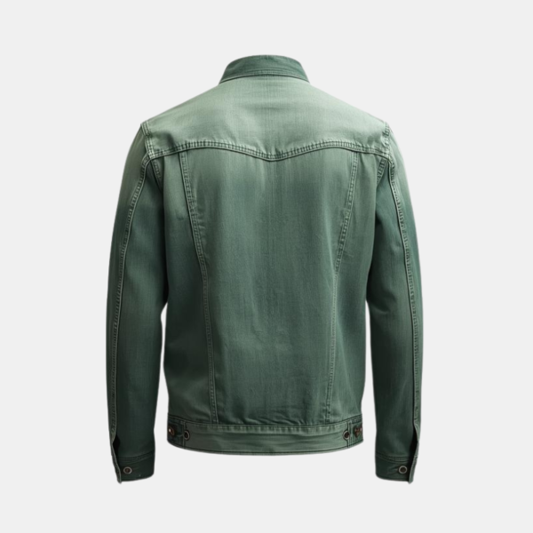 Green Denim Jacket for Men | Stylish & Modern Fit