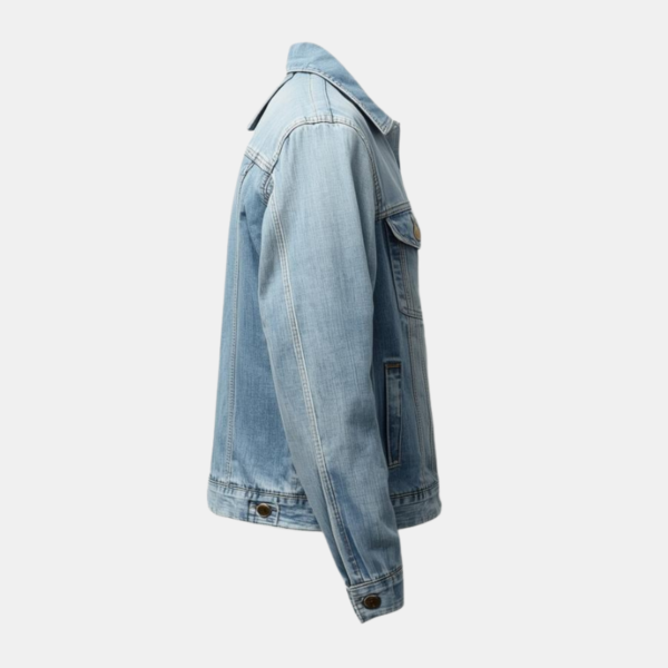 Light Wash Denim Jacket for Men | Stylish & Classic Fit