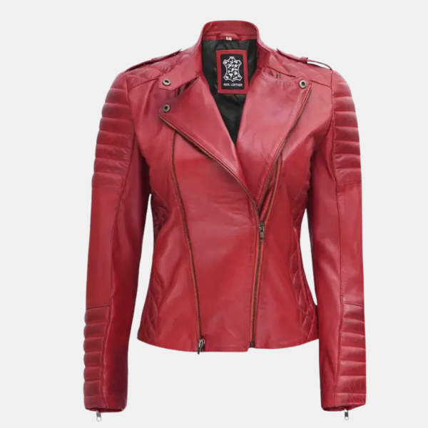 Maroon-Asymmetrical-Womens-Biker-Leather-Jacket-2.png Maroon Asymmetrical Women's Biker Leather Jacket