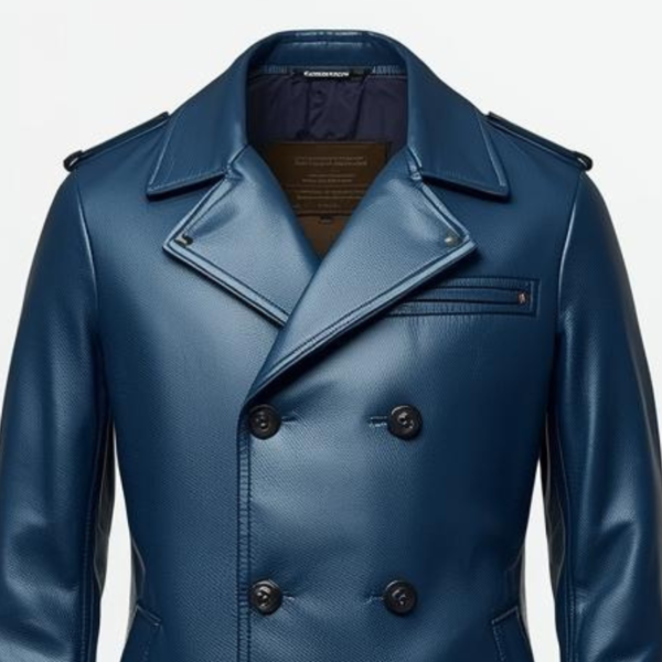 Men-Blue-Leather-Peacoat-Double-Breasted.png Men's Blue Leather Peacoat Double-Breasted