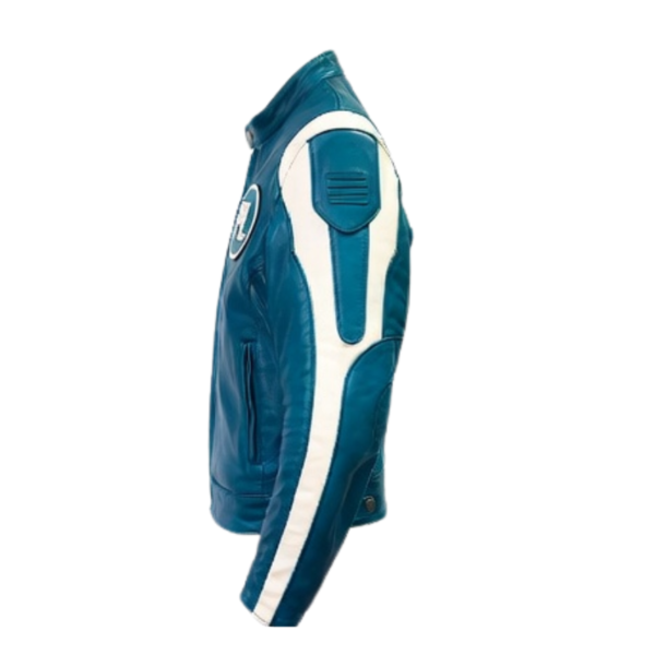 Mens-Blue-White-Striped-Leather-Biker-Jacket.png Men’s Retro Blue & White Striped Leather Biker Jacket