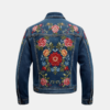 Men’s Floral Embroidered Denim Jacket