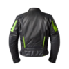 Men’s Neon Green & Black Leather Racing Gear Jacket