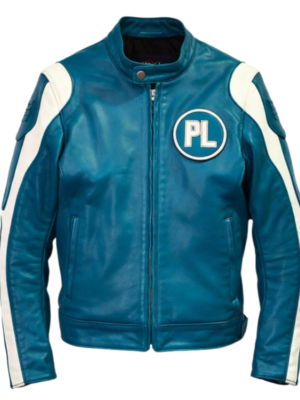 Mens-Retro-Blue-White-Striped-Leather-Biker-Jacket.png Men’s Retro Blue & White Striped Leather Biker Jacket