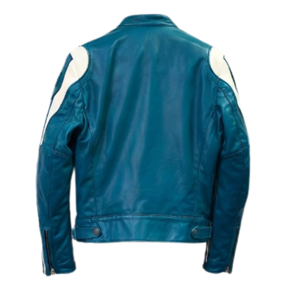 Mens-Retro-Blue-White-Striped-Leather-Moto-Jacket.png Men’s Retro Blue & White Striped Leather Biker Jacket