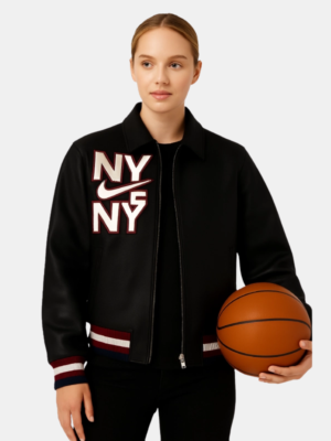 Nike ‘NY’ Patch Off-white Jacket