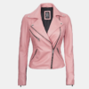 Ninfa-Womens-Pink-Moto-Jacket-100-Real-Leather.png Ninfa Women’s Pink Moto Jacket 100% Real Leather