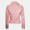 Ninfa-Womens-Pink-Moto-Jacket-Real-Leather.png Ninfa Women’s Pink Moto Jacket 100% Real Leather