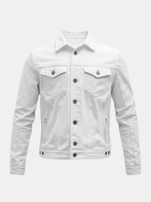 Stay Trendy with the Men’s White Denim Jacket