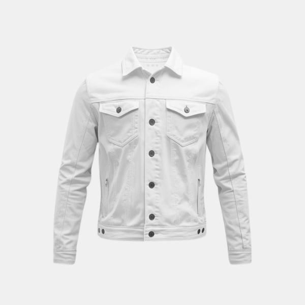 Stay Trendy with the Men’s White Denim Jacket