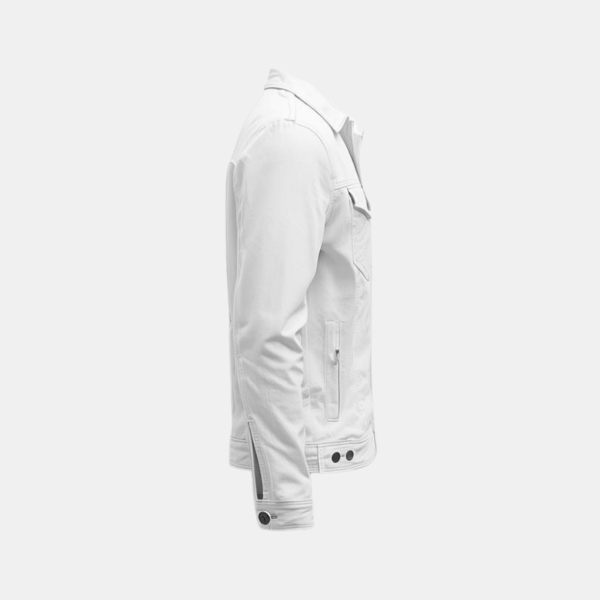 Stay Trendy with the Men’s White Denim Jacket