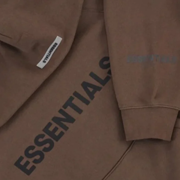 Fear Of God Essentials Brown Hoodie