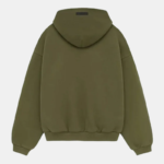 Fear Of God Dark Green Essentials Hoodie - Image 2