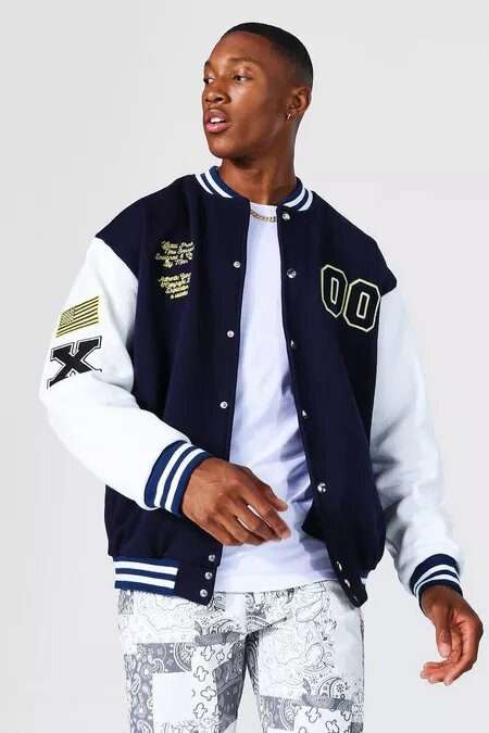 00 Varsity Jacket | Official James Bond 007 Spy & Agent Bomber Jacket 00 Varsity Jacket | Official James Bond 007 Spy & Agent Bomber Jacket