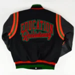 1619 Freedom School Motto 2.0 Letterman Jacket - Image 2