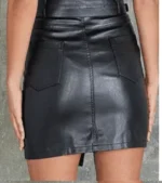 The Stunning 2-Tone Real Leather Mini Skirt | Edgy & Timeless - Image 2