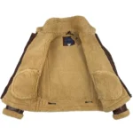 Bronx Bombers Jacket | Yankees Navy Blue Shearling Aviator Jacket - Image 2
