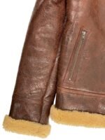 Bronx Bombers Jacket | Yankees Navy Blue Shearling Aviator Jacket - Image 4