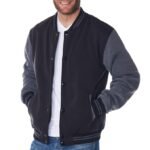 Alpine Swiss Tyler Mens Varsity Baseball Jacket Casual Letterman Bomber Jacket - Image 2