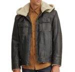 Emmett Classic Leather Bomber Jacket - Image 3