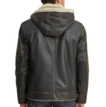 Emmett Classic Leather Bomber Jacket - Image 2