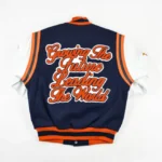 Morgan State Varsity Jacket | MSU Bears Blue & White HBCU Letterman Jacket - Image 2