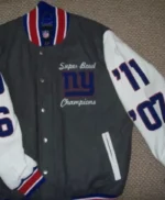 Giants Victory Jacket | New York Giants Super Bowl Commemorative Varsity Jacket - Image 2