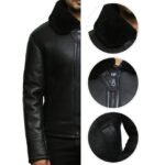 Leather Sheepskin Shearling Jacket Mens | B3 WW2 Aviator Flying Jacket - Image 4