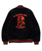 Exclusive Bape XO Jacket | The Weeknd A Bathing Ape XO Generals Varsity Jacket - Image 2