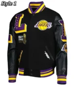 Bold Lakers Satin Jacket | Mash Up Capsule NBA & Streetwear Jacket - Image 3
