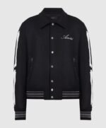 Amiri Schwarze Jacket | Logo Lederjacke & Luxury Streetwear