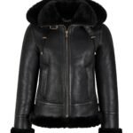 B3 Shearling Jacket | Ultimate Women's Hooded Bomber & Winter Aviator Jacket