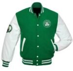 Celtics Varsity Jacket | Classic Boston Celtics Green & White NBA Fan Jacketcccccccccccccccccccccccccccc