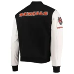 Bengals Varsity Jacket | Cincinnati Bengals Black & White Tiger Stripe Jacket - Image 3