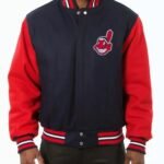 Cleveland Varsity Jacket | Classic Navy & Red Cleveland Browns & Ohio Pride Jacket