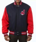 Cleveland Varsity Jacket | Classic Navy & Red Cleveland Browns & Ohio Pride Jacket