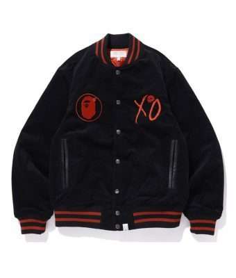 Exclusive Bape XO Jacket | The Weeknd A Bathing Ape XO Generals Varsity Jacket Exclusive Bape XO Jacket | The Weeknd A Bathing Ape XO Generals Varsity Jacket