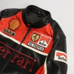 Ferrari Leather Jacket | Legendary Vintage Motorcycle & Racing Style