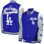 Dodgers Carl Banks Jacket | G-III Sports Blue & White Premium MLB Jacket - Image 3