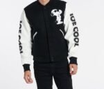 Joe Cool Jacket | Classic Snoop Dogg Black Varsity & Hip Hop Style Jacket