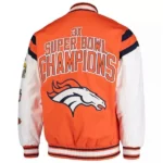 Broncos Home Team Jacket | Denver Broncos Orange & Blue Varsity Jacket - Image 2