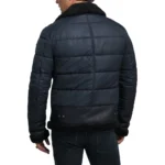 UNSTOPPABLE Warmth: The Blue B3 RAF Aviator Shearling Leather Jacket - Image 3