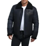 UNSTOPPABLE Warmth: The Blue B3 RAF Aviator Shearling Leather Jacket - Image 4