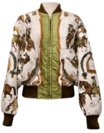 Own the Iconic Emily In Paris S02 Lily Collins Silk Bomber Jacket