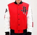 Rockets Varsity Jacket | Houston Rockets Red & Yellow NBA Championship Jacket