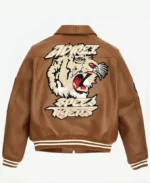NEW Avirex Unisex Speed Tiger A-2 Bomber Toffee Leather Jacket NWT - Image 2