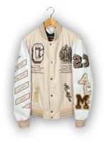 Exclusive AC Milan Off-White Varsity Bomber Jacket | 2026 Release - Image 4
